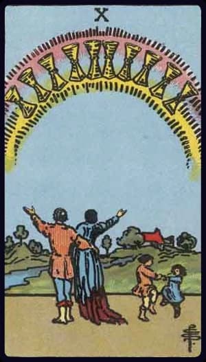 Ten of Cups tarot card