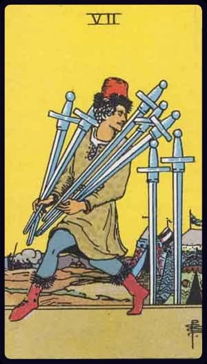 Seven of Swords tarot card