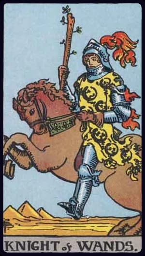 Knight of Wands tarot card